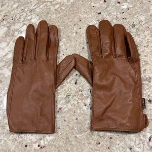 G-Star Raw Mens leather Welch Gloves Brown